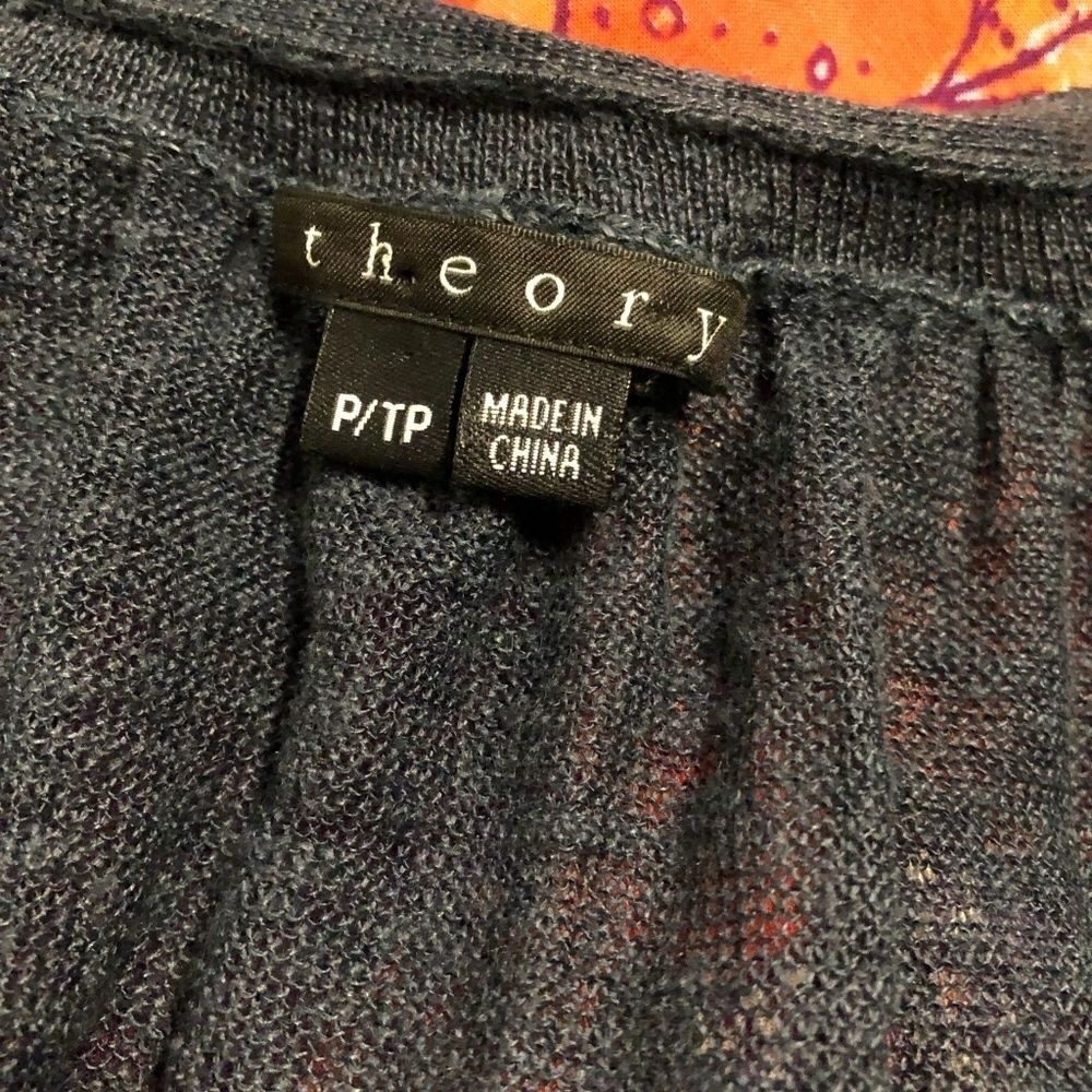 Theory Apollonia Glint Double Layer Draped Vest - image 5